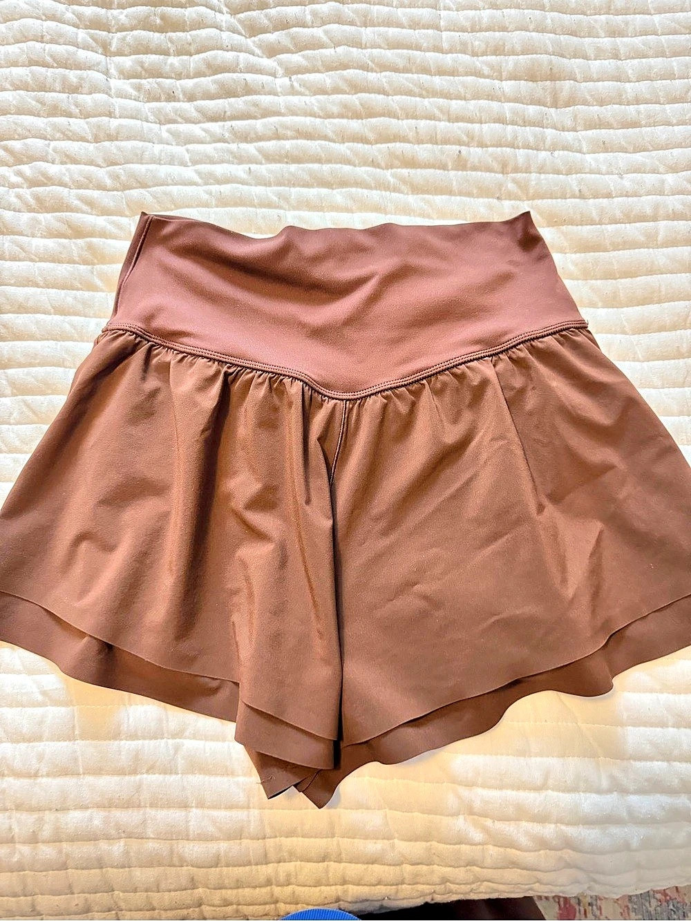 Aerie Offline High Waist Brown Shorts